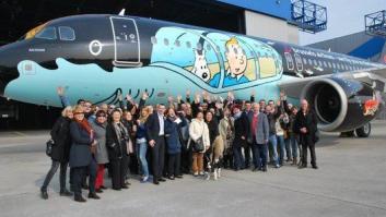 Brussels Airlines presenta un avión dedicado a Tintín