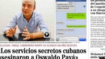 Ángel Carromero, entrevista en 'El Mundo': 'A Oswaldo Payá lo asesinaron'