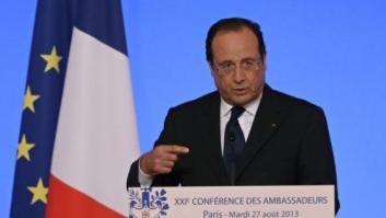 Hollande: Francia está dispuesta a castigar a quienes gasean a inocentes