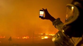 Las imágenes del incendio que arrasa el Monte Pindo, el 'olimpo celta' de Galicia (FOTOS)