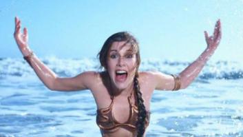 Una sesión de fotos de Carrie Fisher como Leia en la playa arrasa en Internet