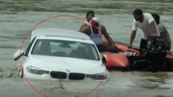 El loquísimo motivo por el que este BMW ha terminado hundido en un río