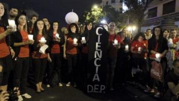 Manifestación en Madrid contra los recortes en investigación: 