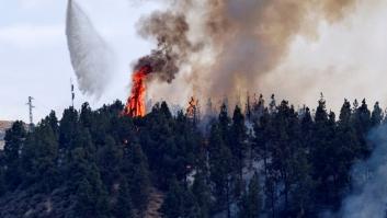Un incendio obliga a desalojar varios núcleos de población en Gran Canaria