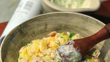 Un buen aperitivo veraniego: patatas y ventresca de atún con alioli