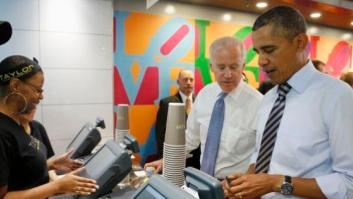 Obama visita un restaurante de comida rápida en pleno cierre de Gobierno: "No hay ganador"