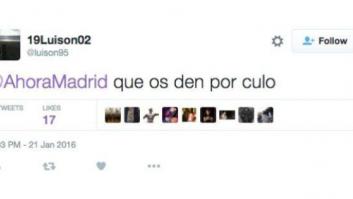 La genial respuesta de Ahora Madrid a este 'cariñoso' tuit