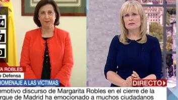 Margarita Robles: "Lloro cuando llego a casa, esto es muy duro"