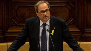 Quim Torra será juzgado los días 25 y 26 de septiembre por mantener los lazos amarillos en la fachada del Palau de la Generalitat