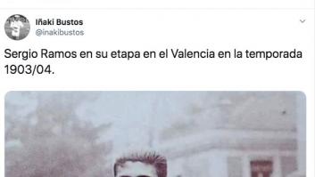 El increíble parecido de Sergio Ramos con un atleta de los años 20 impresiona en Twitter