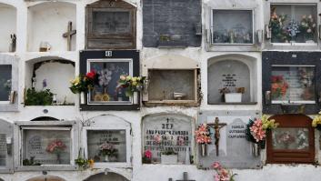 El terrible efecto que han tenido las lluvias en el cementerio de Denia (Alicante)