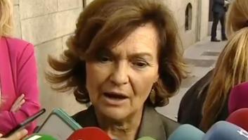 Carmen Calvo sobre la exhumación de Franco: "Estamos muy satisfechos con el resultado y con el trabajo que hemos hecho"