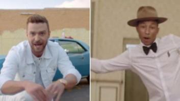 El llamativo parecido de los vídeos de 'Can't stop the feeling' de Justin Timberlake y 'Happy' de Pharrell Williams