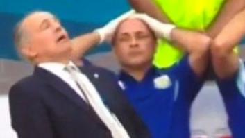 La 'casi caída' del seleccionador argentino y otras imágenes del Mundial (VÍDEO)