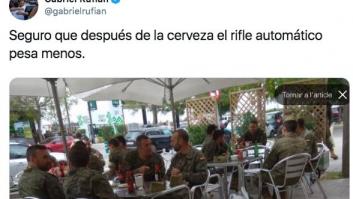 El Ejército no sancionará a los militares que se encontraban uniformados y con armas en una terraza de Cataluña