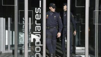 La Policía concluye el registro de la sede del PP después de más de 14 horas