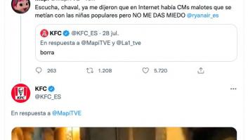 Este intercambio de tuits entre Mapi, de TVE, y KFC acaba de forma apoteósica: más de 15.000 me gusta