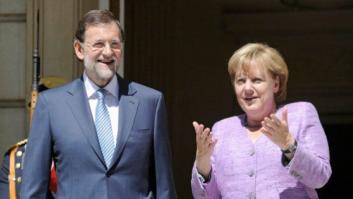 Rajoy manda a Merkel un telegrama tras su accidente: 