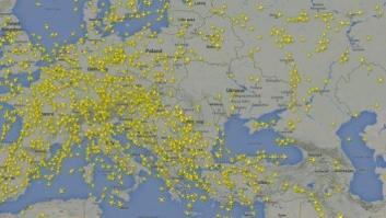 Las aerolíneas comerciales evitan volar sobre el espacio aéreo ucraniano