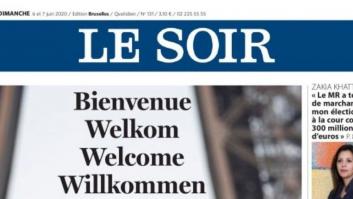 La dura portada del diario belga 'Le Soir' sobre España tras una de las últimas decisiones del Gobierno