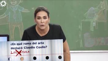 Los apuros de Vicky Martín Berrocal en el test cultural de 'Vuelta al cole'