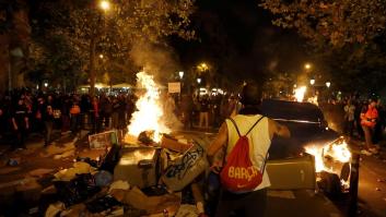 Más fuego, tensión y enfrentamientos con la extrema derecha: así llega Cataluña a la huelga general