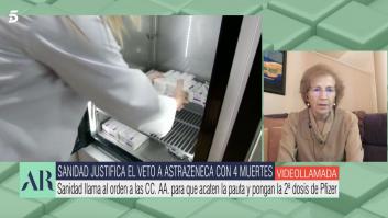 ¿Segunda dosis de Pfizer o AstraZeneca?: Margarita del Val es implacable con su respuesta