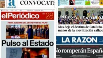 La convocatoria de la consulta catalana en las portadas (FOTOS)