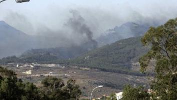 Gran incendio en el monte Gurugú al borde de Melilla