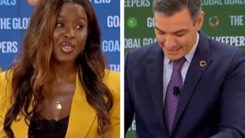 Una presentadora de EEUU señala que Sánchez lleva corbata: OJO a lo que hace él (con ayuda de su mujer)