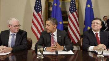 Obama escenifica en Bruselas la alianza entre EEUU y la UE frente a Rusia y pese al espionaje de la NSA