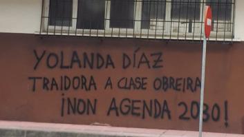 Investigan una pintada contra Yolanda Díaz que la tacha de "traidora a la clase obrera"