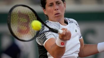 Carla Suárez vuelve a jugar tras superar al cáncer y conmueve a todos en Roland Garros