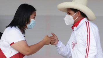 'Sorpasso' en Perú: Castillo adelanta a Fujimori con más del 96% de los votos escrutados