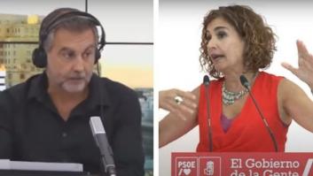 El choque en directo entre Alsina y María Jesús Montero tras una pregunta: "No voy a discutir"