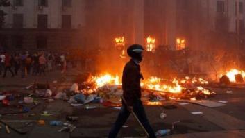 Mueren al menos 38 personas en un incendio en los enfrentamientos en Odesa