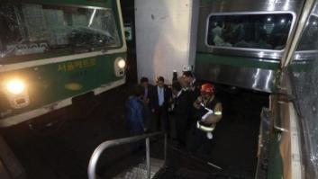 Al menos 170 heridos al chocar dos trenes en el metro de Seúl