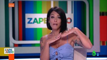 Lorena Castell reaparece con un nuevo 'look' en 'Zapeando': "Me he quitado unos añitos"