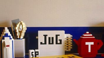 Pared hecha con Lego: más de 55.000 piezas para hacer una construcción de verdad