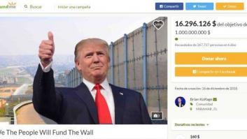 Batalla de 'crowdfunding' por el muro de Trump: uno para pagarlo... y otro para comprar escaleras con las que saltarlo