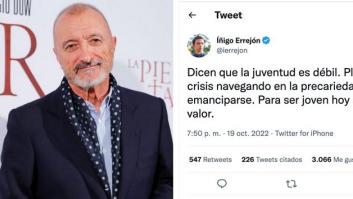 Arturo Pérez-Reverte responde a este tuit de Íñigo Errejón: no lo citó pero iba para él