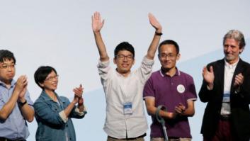 Activistas de la 'revolución de los paraguas' entran en el Parlamento hongkonés