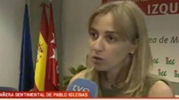 Tania Sánchez, "compañera sentimental" de Pablo Iglesias, según TVE