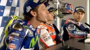 La bronca entre Rossi y Lorenzo en plena rueda de prensa: 