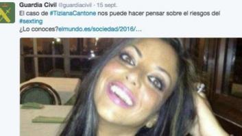 La Guardia Civil escribe un tuit sobre el suicidio de Tiziana Cantone y tiene que rectificar