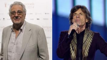 Mick Jagger vs. Plácido Domingo: el parecido entre dos septuagenarios de la música (FOTOS, VÍDEOS)