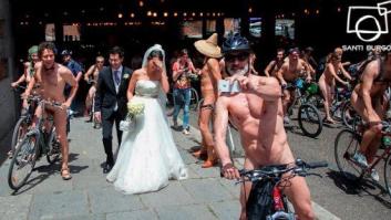 Ciclonudista y boda en Madrid