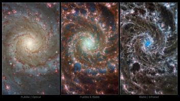 El telescopio Hubble capta tres imágenes de una supernova en diferentes etapas