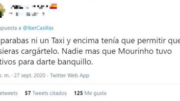 Iker Casillas retrata a un tuitero que le afirmó que "no paraba ni un taxi"