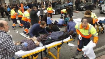 Siete personas heridas al ser atropelladas en el centro de Oviedo